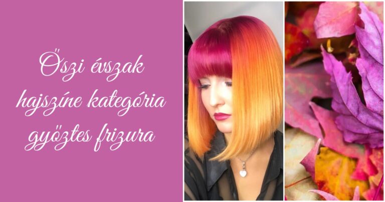Őszi évszak színei kategória győztes frizurája