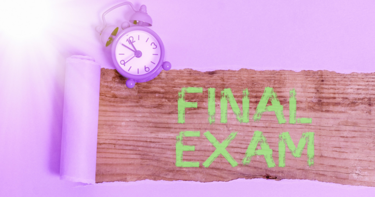 final exam festett felirat órával