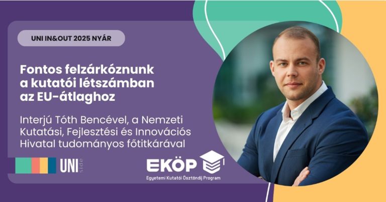 Fontos felzárkóznunk a kutatói létszámban az EU-átlaghoz – interjú Tóth Bencével, a NKFIH tudományos főtitkárával