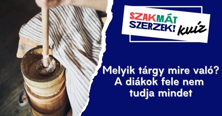 Melyik tárgy mire való? A diákok fele nem tudja mindet