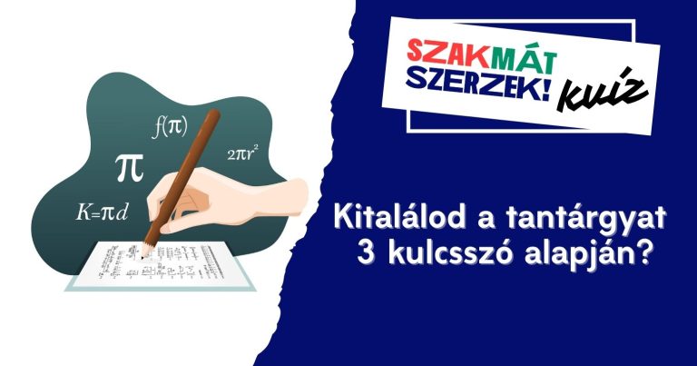 Kitalálod a tantárgyat 3 kulcsszó alapján?